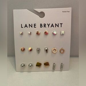 NWTs..  Lane Bryant Gold & Silver Mixed Stud Earring Set